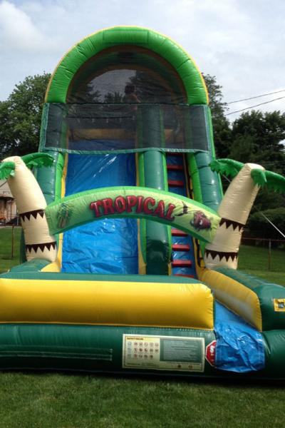 15' Tropical themed slide